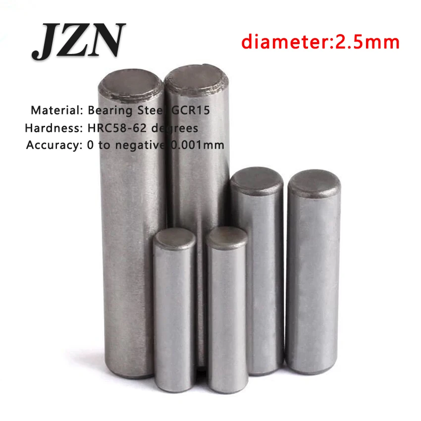 

100pcs/lot M2.5*6 8 10 12 13 14 15 Bearing Steel Cylindrical Pins - Dowel Pins-Needle-Positioning pin