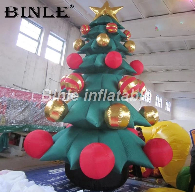 Customize artificial outdoor Xmax inflatable Christmas tree with gift box for party decoration 5m/16ft TALL