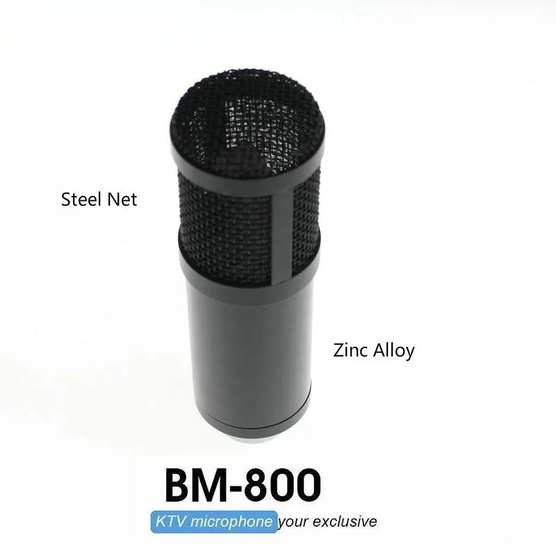 microfone Professional BM 800 Condenser KTV Microphone Pro Audio Studio Vocal Recording Mic KTV Karaoke For computer