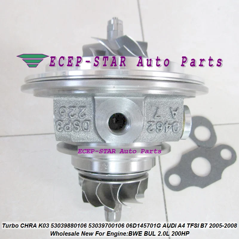 Turbo Cartridge CHRA Core K03 106 53039880106 53039700106 06D145701G For AUDI A4 A6 S4 S6 Avant B7 2005- BWE BUL 4.2L 2.0L TFSI