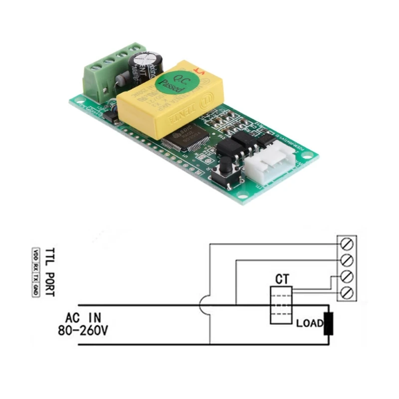 PZEM-004T Current Voltage Multimeter Module 80-260V 100A +Split-Core Transformer LS\'D Tool qiang