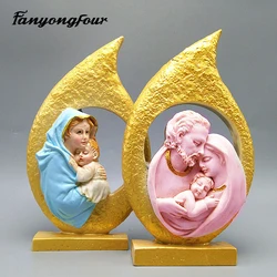 Shengjia Sankou Silicone Mold DIY Reproduction Aromatherapy Candle Gypsum Concrete Crystal Dropping Resin Mold Production Crafts