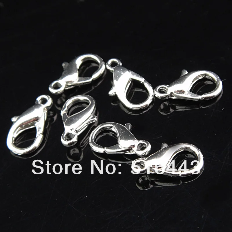 Fashion 500pcs Dark Silver Plated Jewelry Finding Components Lobster Claw Clasps Wholesale Jewelry Lots Free Shipping A-916