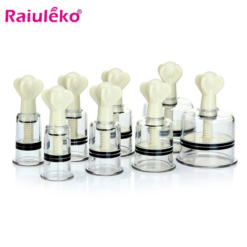 4 Size Twist Suction Cupping Cup Nipple Enhancer Massage Vacuum Cans Suction Therapy Device Back Body Massage Anti-cellulite