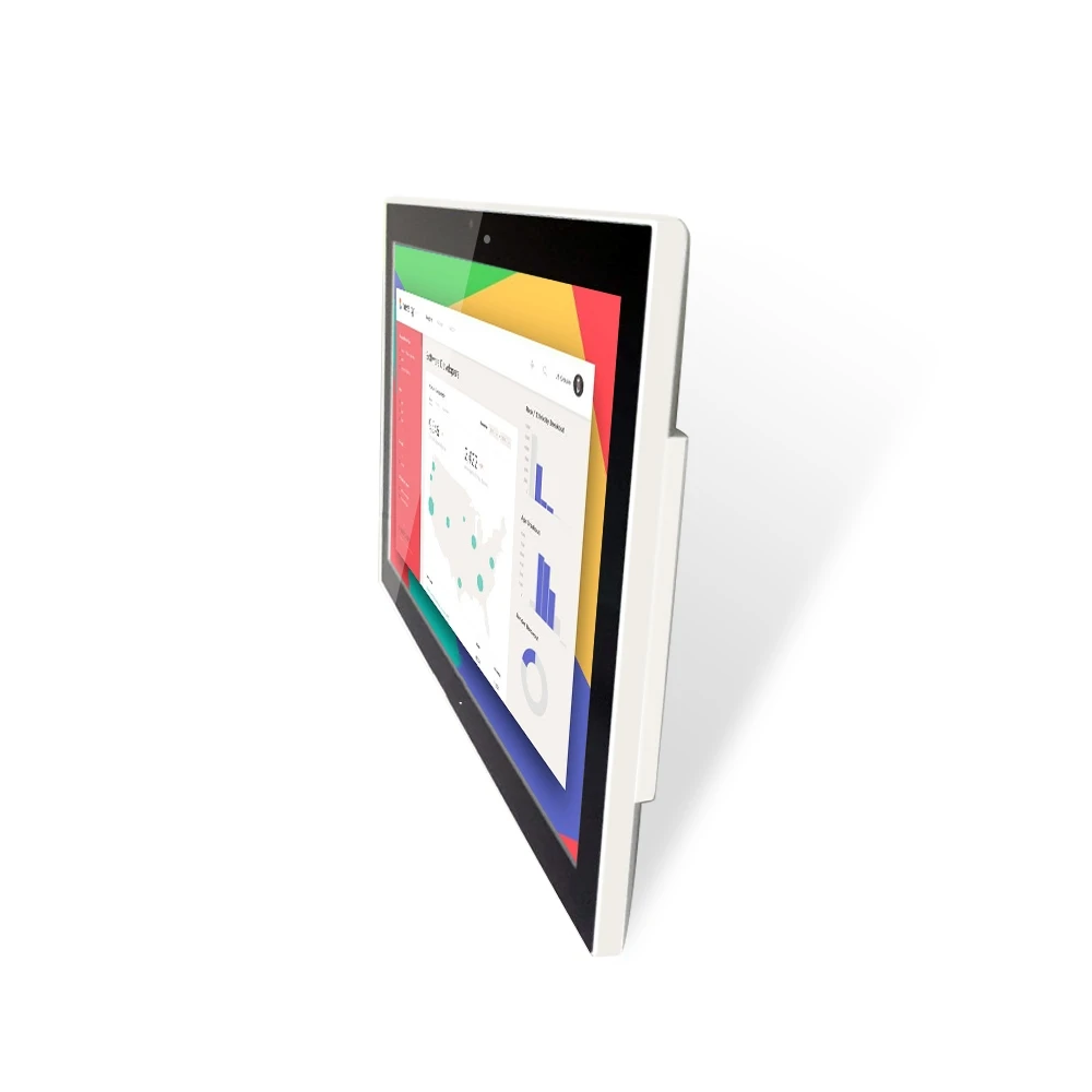 21.5 inch layar lebar tablet industri panel pc android depan tahan air