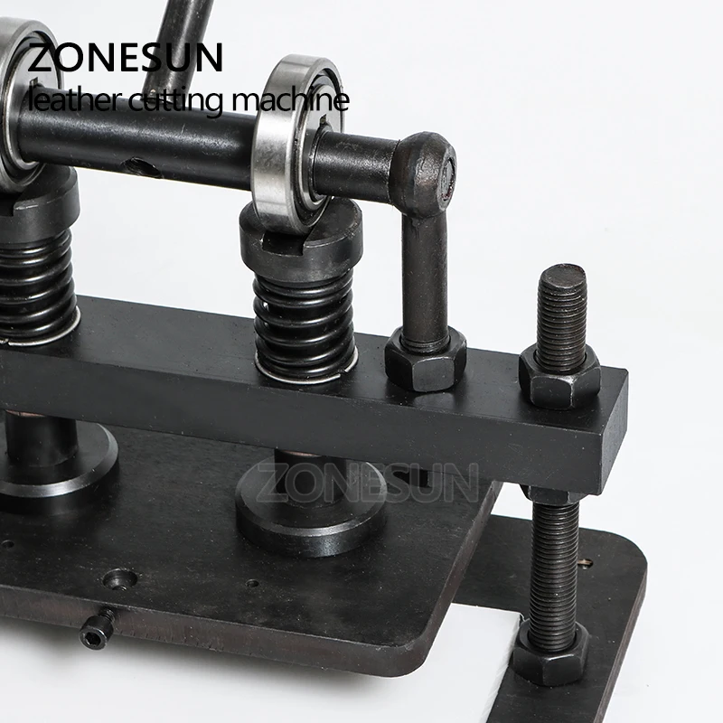 ZONESUN 26x16cm ManualLeather Cutting Machine Embossing Machine Upper Platen Leathercraft Cutting Machine Leather Clicker Press