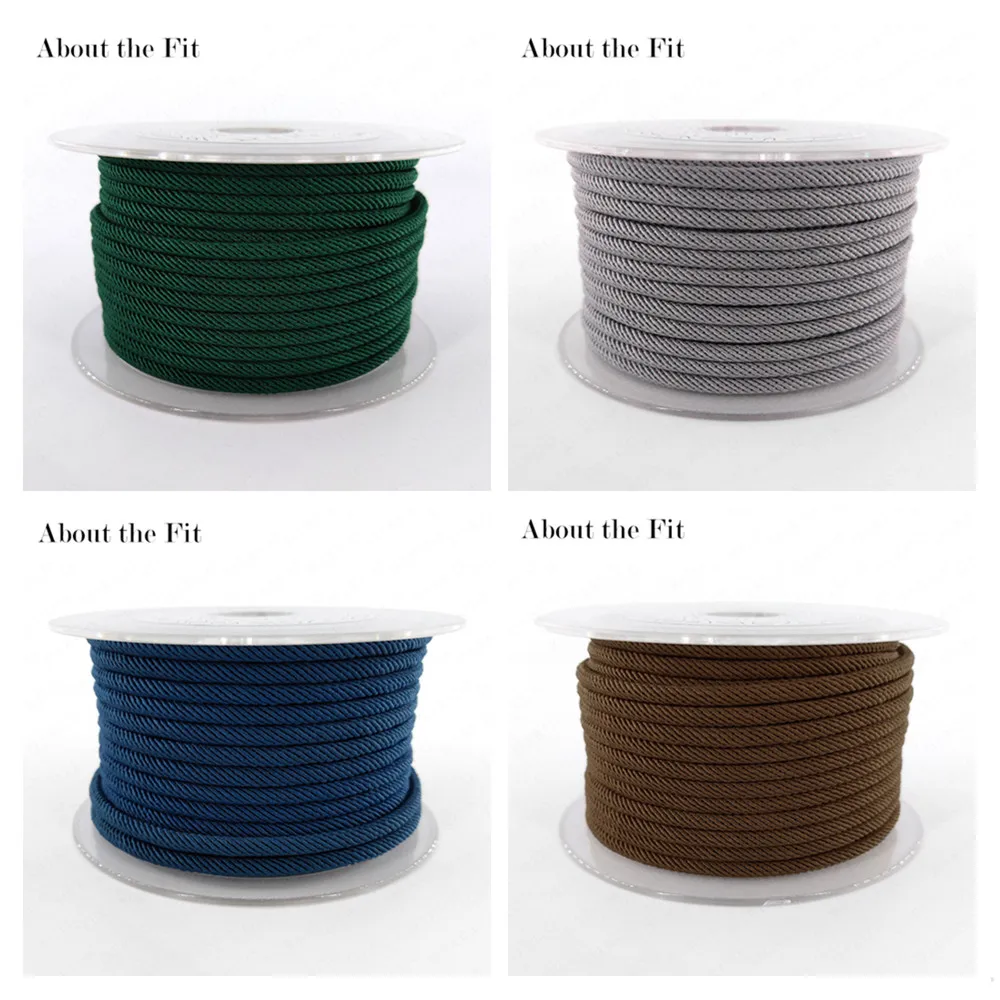 Über die Passform: 3 mm, 20 m, gewebtes Milan-Seil, Schmuck- und Bekleidungszubehör für die Herstellung von Armbändern, Halsketten, Bekleidung, Handarbeit, Perlenschnüre – Detail 7