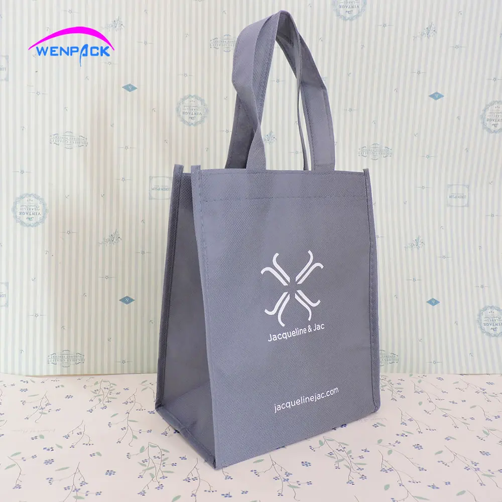 Hand Handle  Non Woven Bag with Custom Printed Logo Shopping Gift