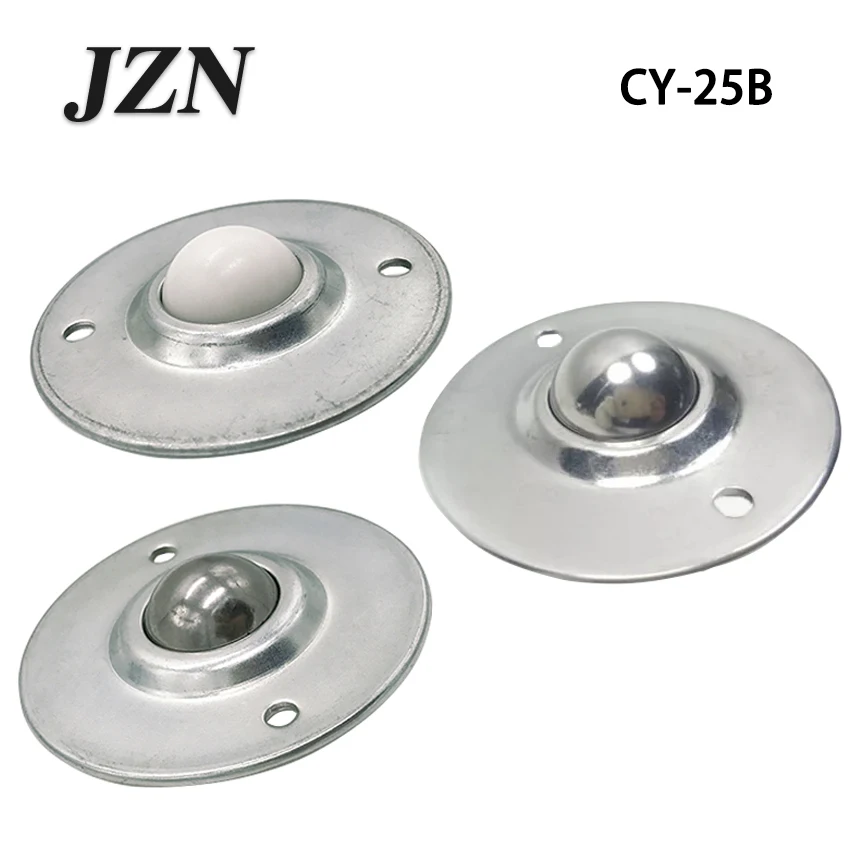 5 Pcs/lot CY-15B CY-16B  CY-25B B Type UFO Flying Saucer Type Nylon Ball Metal Transfer Bearing Unit Conveyor Roller Wheels 