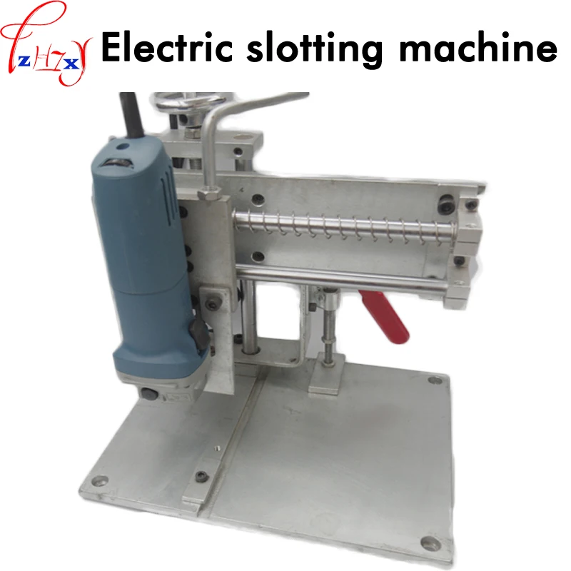 1PC Bench electric grooving machine 710W stainless steel aluminum edge grooving advertisement metal word slotting machine 220V