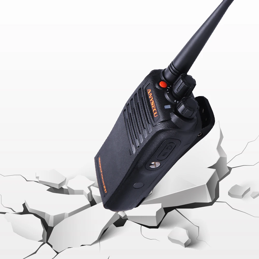 Anysecu Walkie Talkie WP-67 IP67 Waterproof Radio UHF 400-470MHz Two Way Radio with 2800mAh Battery Ham Radio