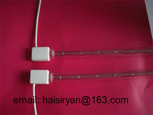 

customized 1000w 350mm medium wave Single tube Electric halogen IR quartz glass heater tube