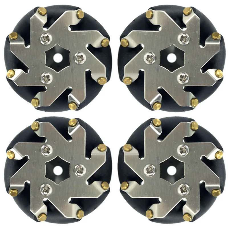 48mm Steel Wheels Set( 2 Left, 2 Right) /Robot Car Parts