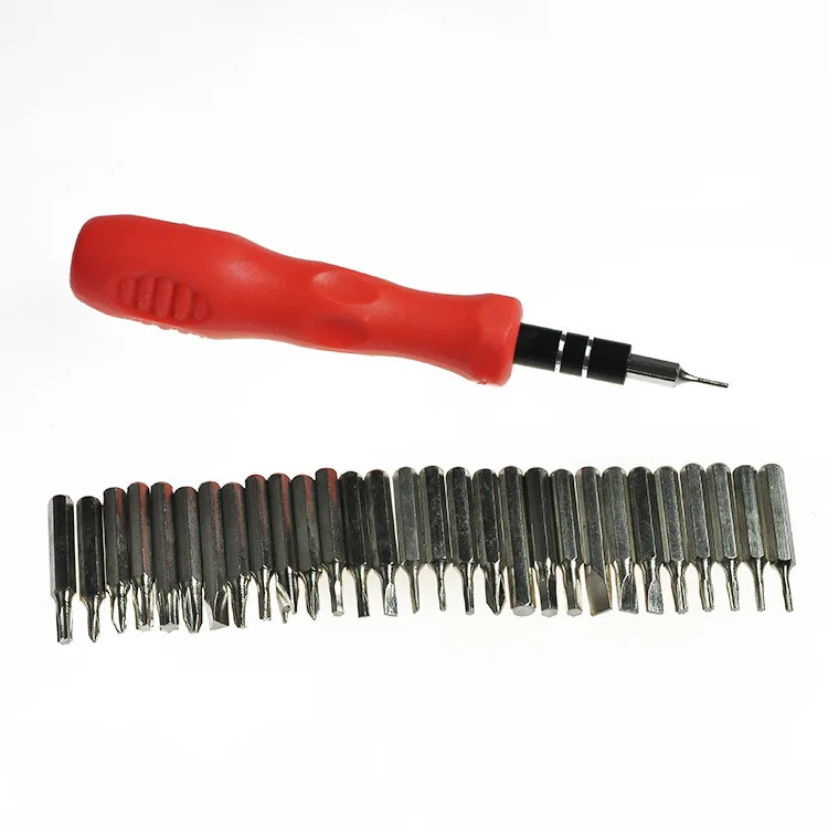 31 In 1 Precision Handle Screwdriver Set Magnetic Mobile Phone PC Repair Kit Tools Hex Torx Flexible Pocket Portable Manual