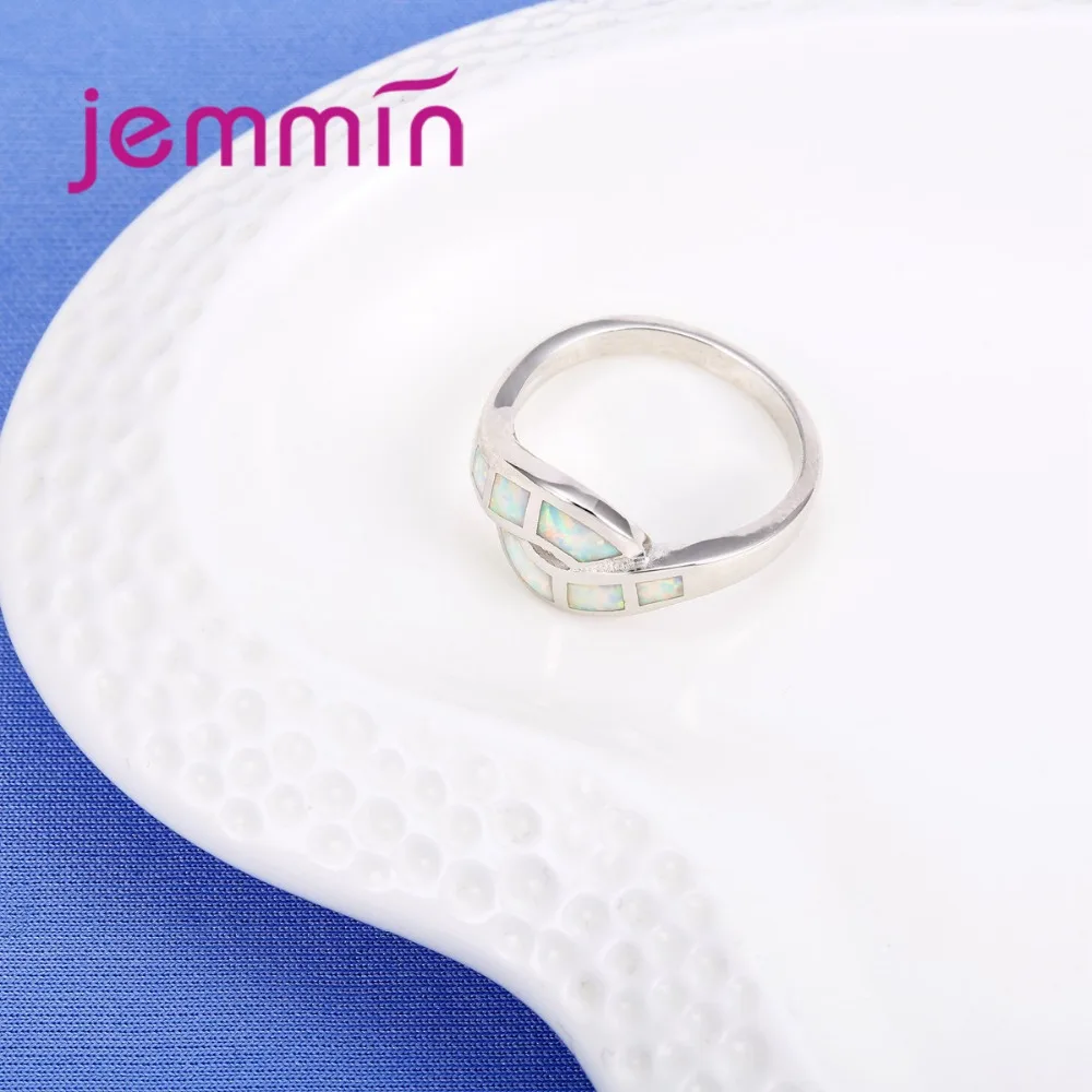 Hot Selling White Fire Opal Ring Men Women Fashion Jewelry 925 Sterling Silver  Wedding Rings Bijoux Femme