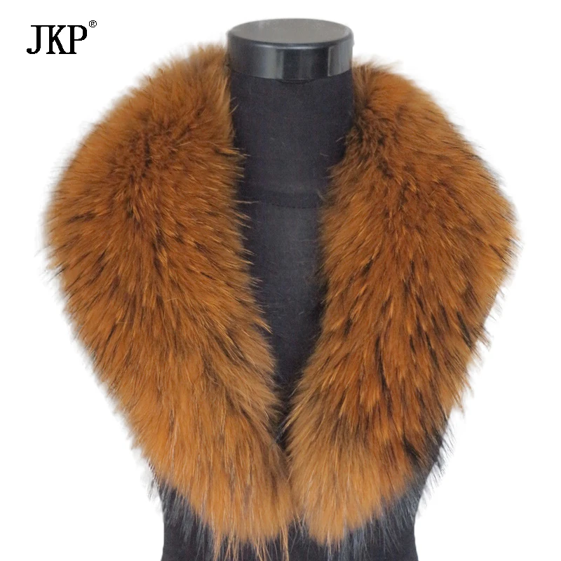 

New Genuine raccoon fur collar fashion Scarf Winter Hood Fur woman Shawl Multicolor warm Scarf Winter Coat Fur Scarves