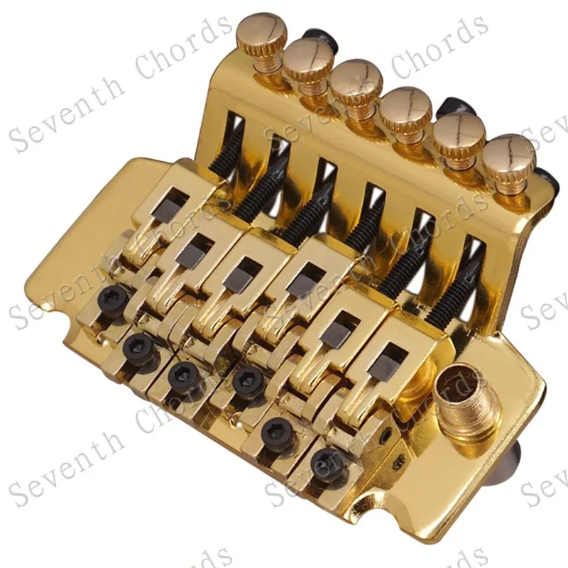 Linkshänder Black Sliver Gold E-Gitarre Brücke Gitarrenzubehör Teile 6-saitige Brücke Musikinstrumente – Detail 20