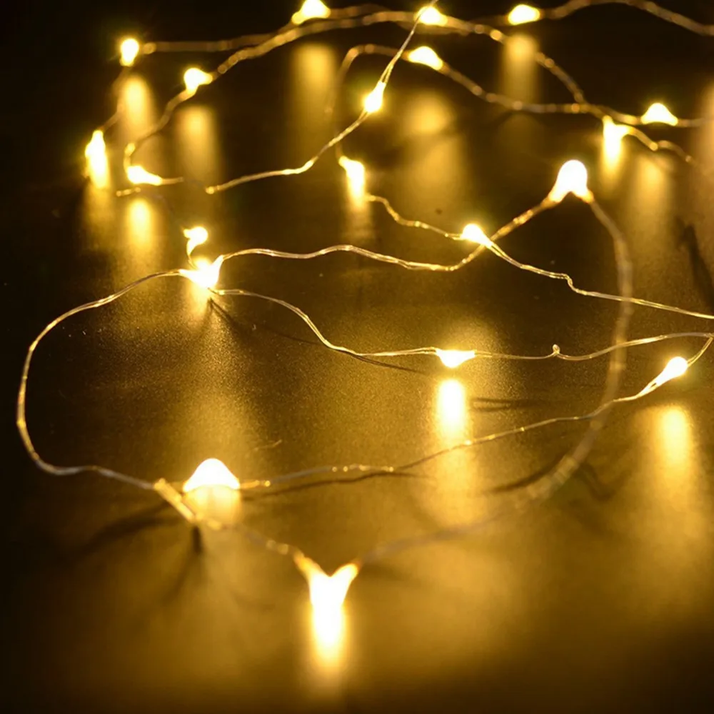 Copper Wire LED String Lights USB 10M 100 LEDs Outdoor Christmas Festival Wedding Party Garland Decoration Fairy Wire Lamp