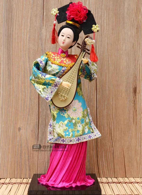 1 PC Traditional Chinese Girl Doll Ornament Craft Home Shop Decor Ornament Gift Multi Pattern Stylish