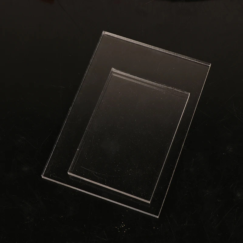 Lámina acrílica transparente para manualidades, tablero de plástico personalizado de plexiglás, 1mm, A5, A6, A7, A8