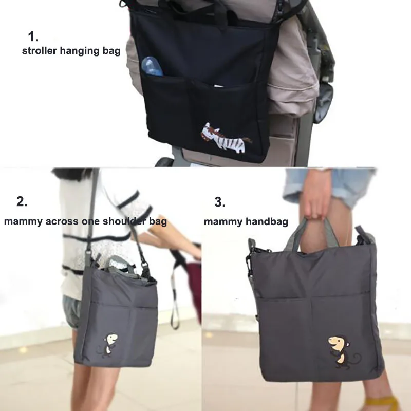 KID Baby Stroller Organizer Accessories Big Capacity Cartoon Waterproof Bebe Large Carriage Bag Prams Stroller