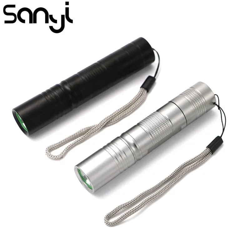 SANYI Mini 5 modes LED Flashlight Lantern 3800 Lumens Torch Waterproof flash Lamp Penlight Hunting Lamps use 18650 Black/Silver