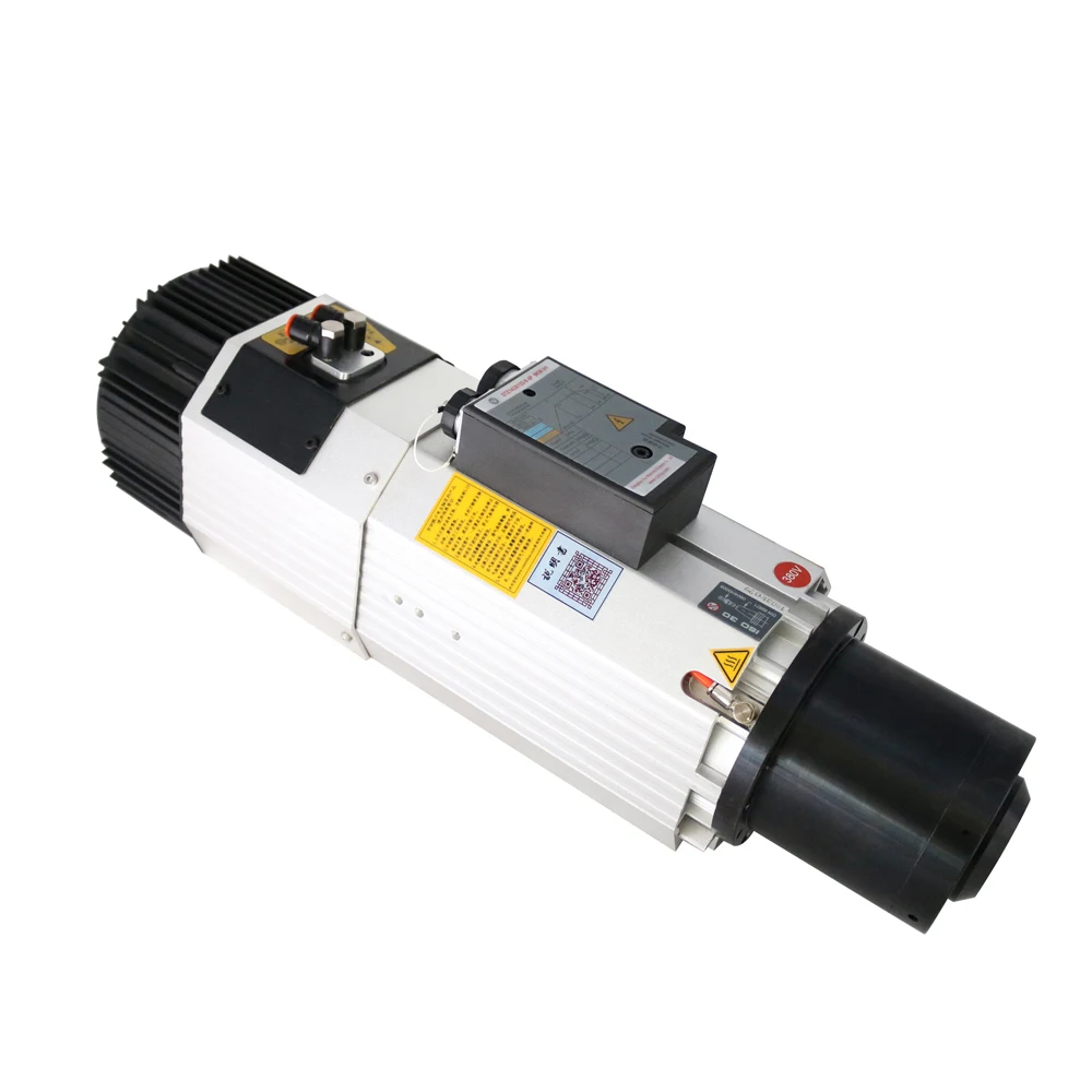 High Quality 9kw CNC Motor 12000-24000rpm ISO30 Spindle 380V/220V 18.2A/31.6A Engraving Machine Spindle 7.2Nm Square Spindle