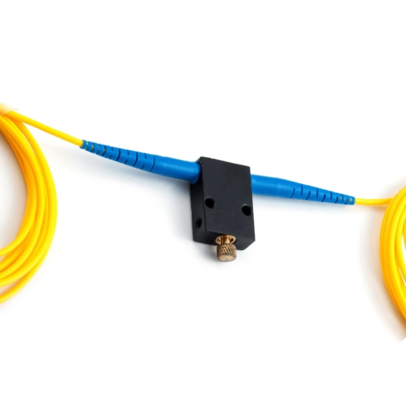 Imagem -02 - Atenuador Ajustável de Fibra lc 060db em Linha Variável Mecânica Online tipo Atenuador Óptico Ftth Singlemode Simplex Elink