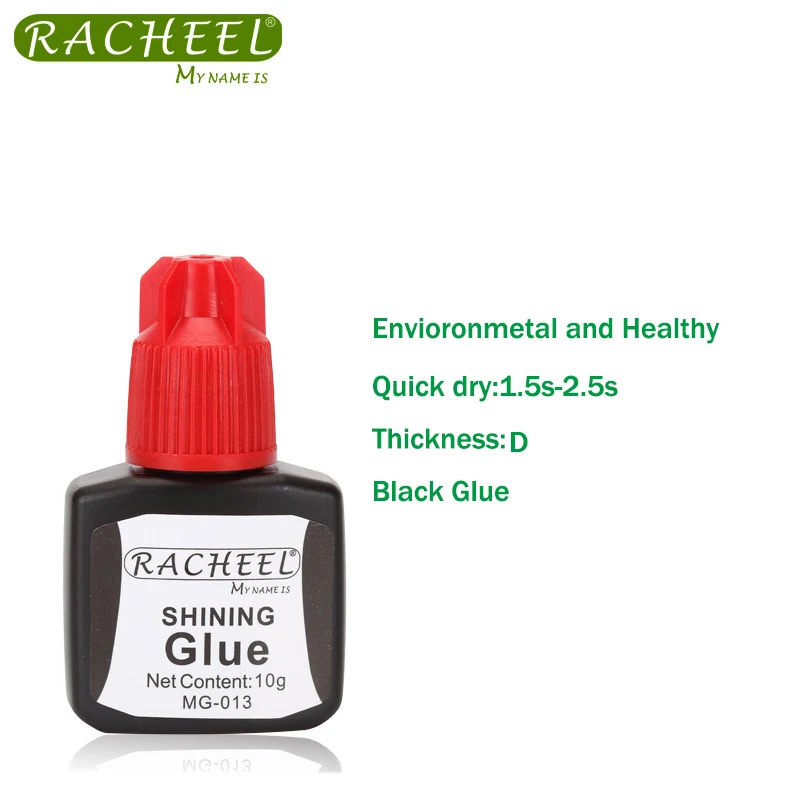 

Racheel Pro 15g D Thickness Black Glue False Eyelash Glue Quick Dry No Stimulation Individual False Eyelash Extension Glue