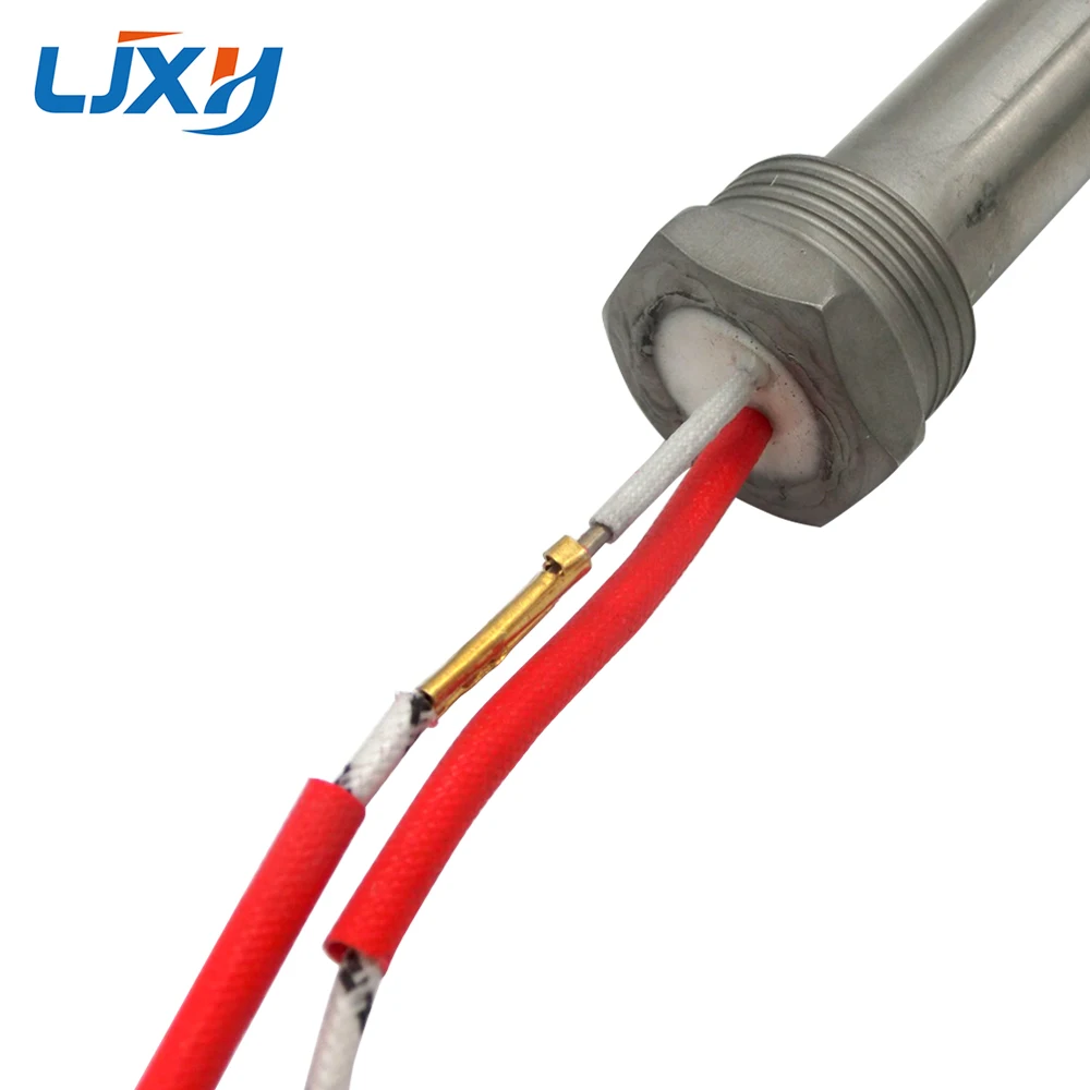 LJXH-calentador de cartucho de rosca DN15/21mm, elemento calefactor de 12x150/200mm, tamaño de tubo AC110V/220V/380V, acero inoxidable 201