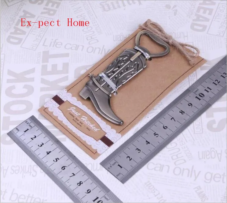 100pcs Funny Design Retro Boots Wine Beer Bottle Openers Cooking Tools Wine Opener Business Gift 100pcs Free shipping