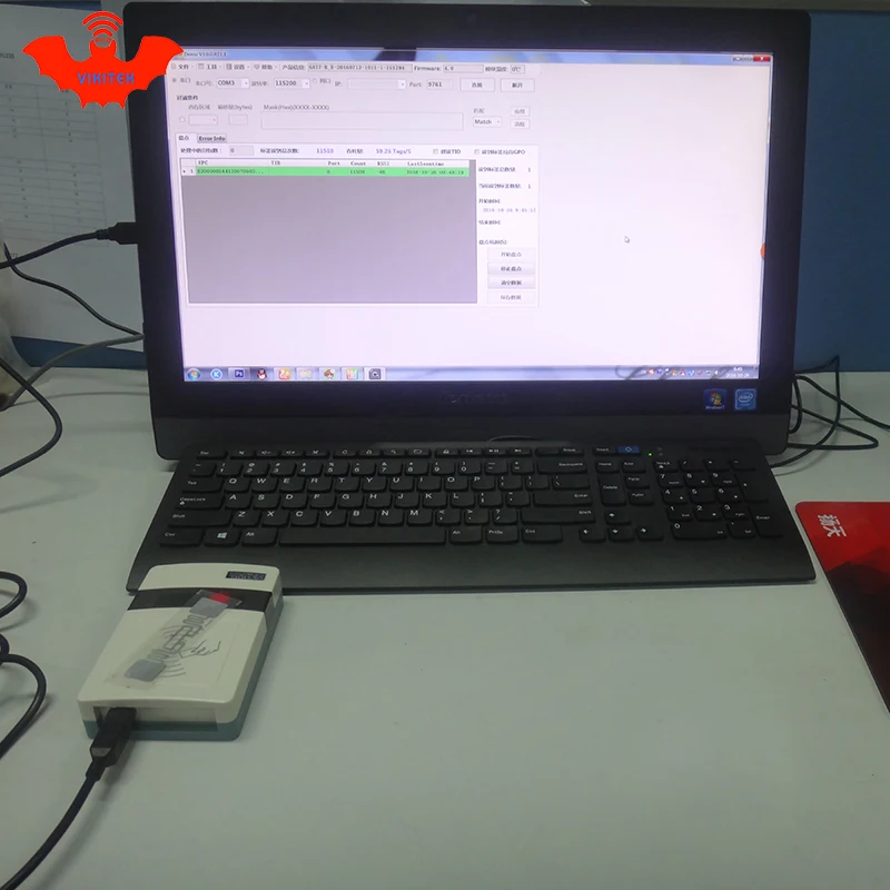 

Устройство для записи RFID-карт, считыватель карт сверхвысокой частоты, простой в использовании настольный USB-считыватель/записыватель VIKITEK, устройство для выдачи UHF-карт