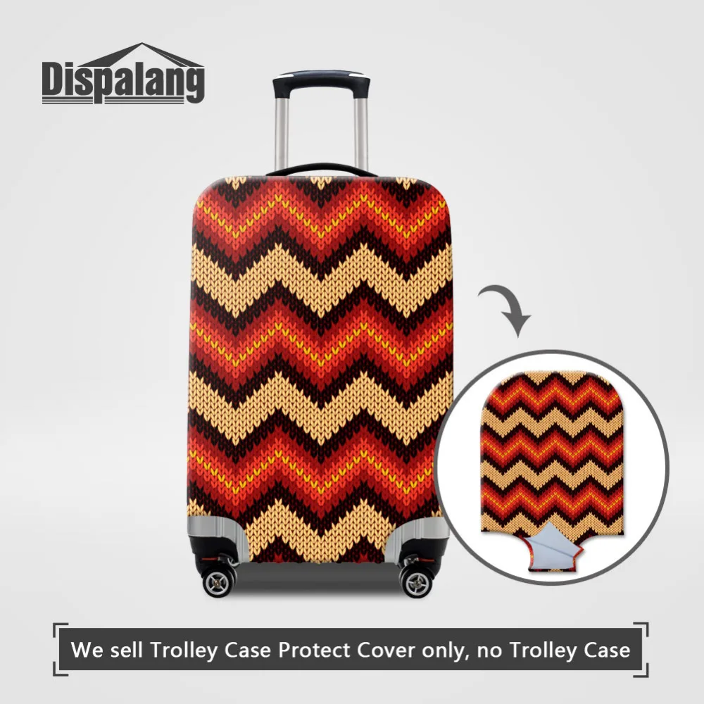 

Dispalang Design Knitting Print Travel Suitcase Protective Covers Elastic Thick Suitcase Cover for 18-30 Inch Case Dust Cover