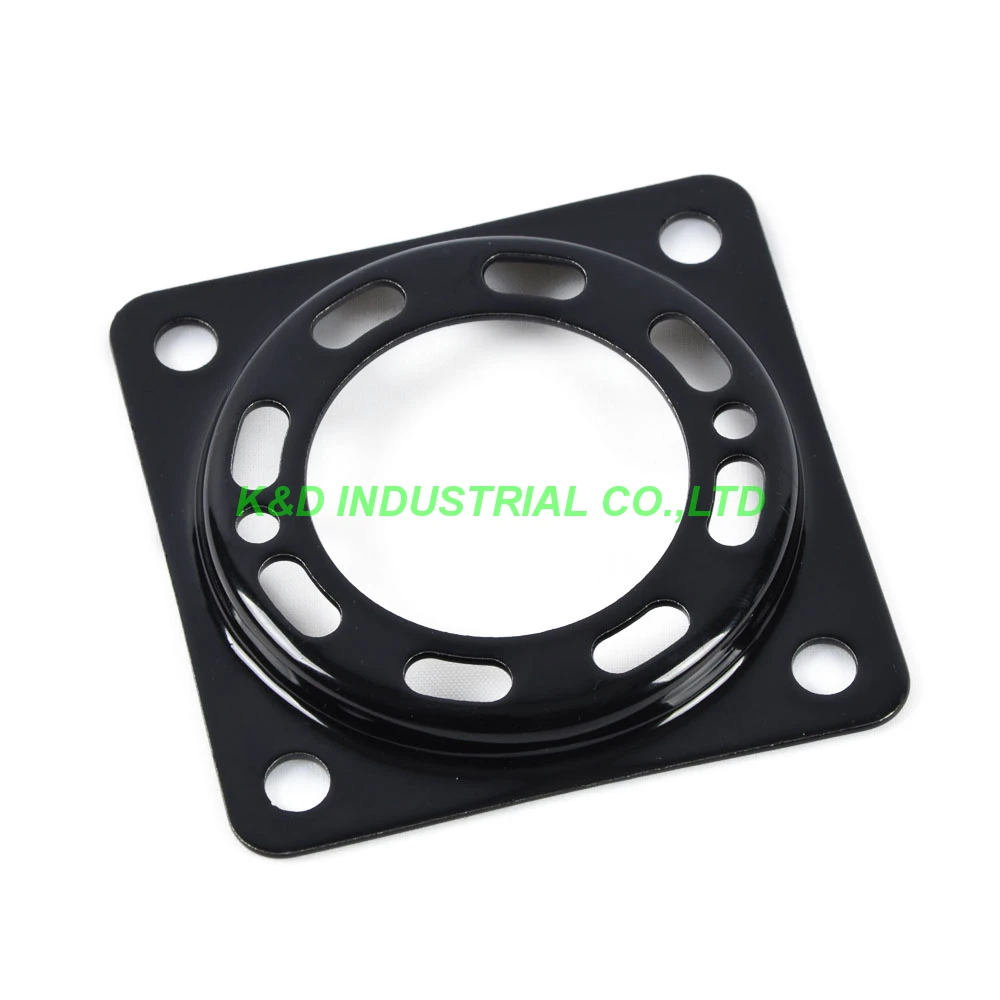 Base de tubo de montaje de acero inoxidable, 4 unidades, 4 pines, placa a prueba de golpes, negro, U4A, U5A, U6A