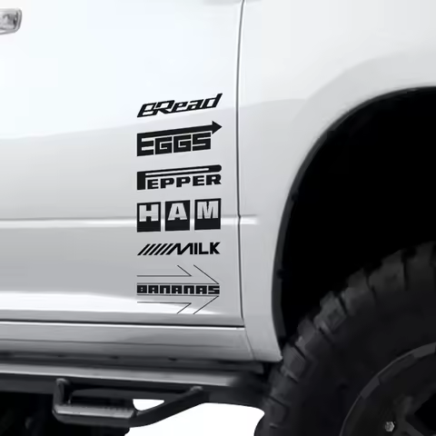 Funny Advertising Sponsors Vinyl Sticker Pack, Funny Sponsors Decal For Car JDM Decorative, Car Accessories Decal Decor