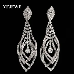 YFJEWE Fashion Pendientes Long Drop Earrings Unique Natural Big Earrings For Women Fine Jewelry Wedding Party Gift Brincos E393