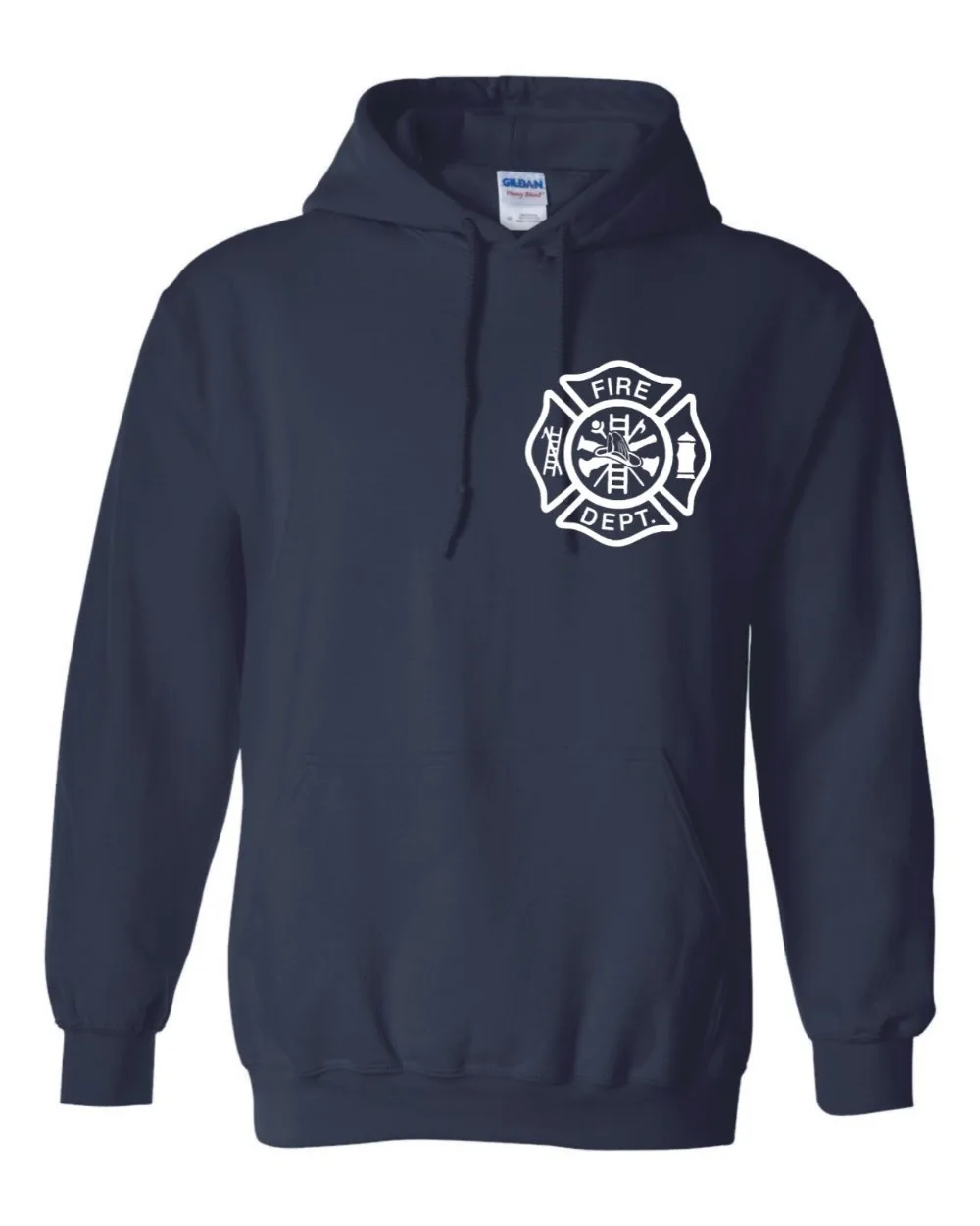 FIREFIGHTER EMT FIRE DEPARTMENT HOODIE RESCUE USA HOODED SWEATSHIRT