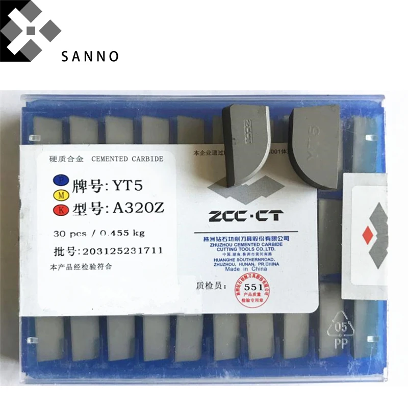 30pcs YT15 / YT14 / YG6 / YG8 / YW2 / YW1 A320Z cnc carbide welding external turning inserts brazed inserts lathe tools