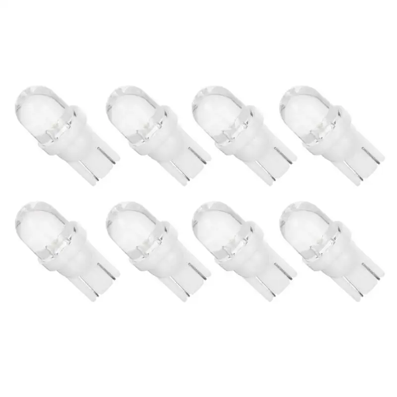 8Pcs 12V 5W T10 W5W White LED Side Lights Car Vehicle Wedge Reading Light Width Lamp Bulb Automobile Car Turn Signa Lamp