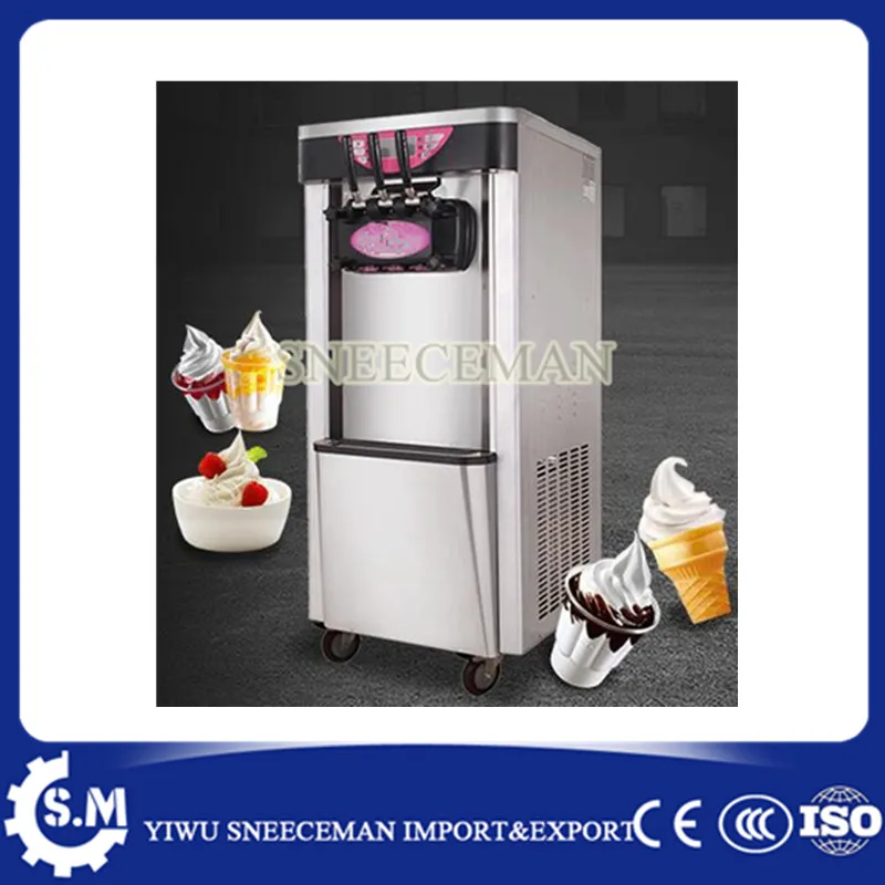 

18-22L/H Vetical 3 flavor soft ice cream machine