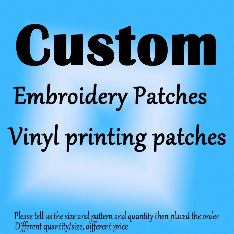 Custom patches in Embroidery for Clothing Embroideried patch 3D Embroidery Customization Iron on or Hook DIY on Apparels