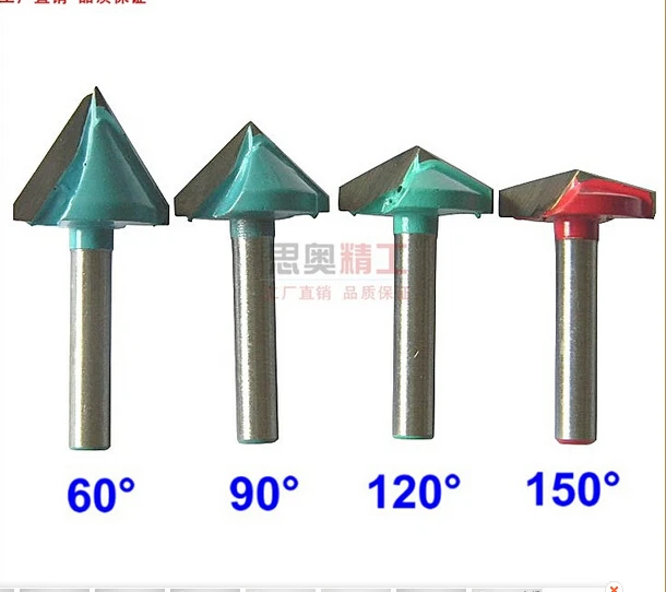 

CNC Wood Engraving 3D Bits Router 90 Degree 6mm x 32mm V Groove Acrylic