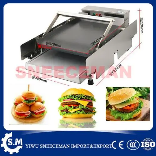 commercial Double deck plate baking machine Hamburger Machine Dryer Charter machine Large Aluminum Plate Hamburger machine