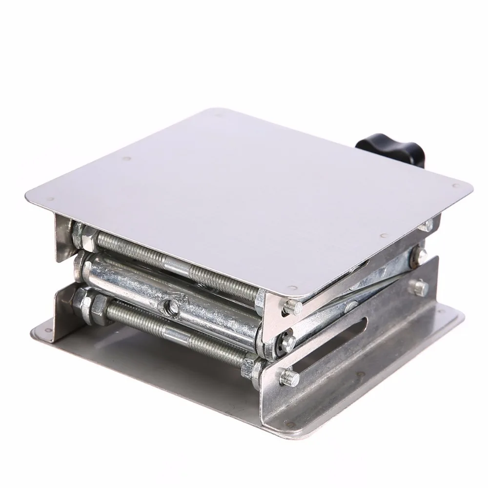 Lifting Platform Verstelbare Laboratorium Lift Rvs Lab Stand Tafel Scissor Lifter Mini Rack Lift 6 "150mm H 250mm