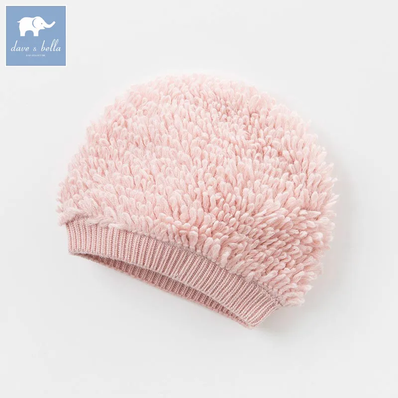

DB5997 dave bella autumn winter baby girls pink hat wool cat textile hat