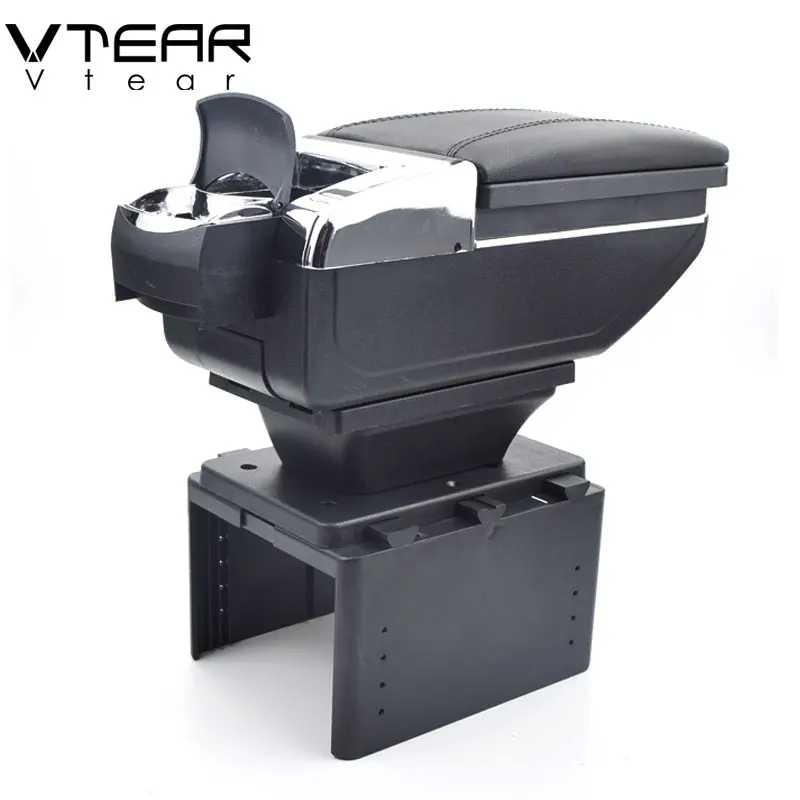 Vtear Armrest Interior Center Console Storage Box Arm Rest Car-styling Decoration Accessories Parts Organizer For Toyota Avensis