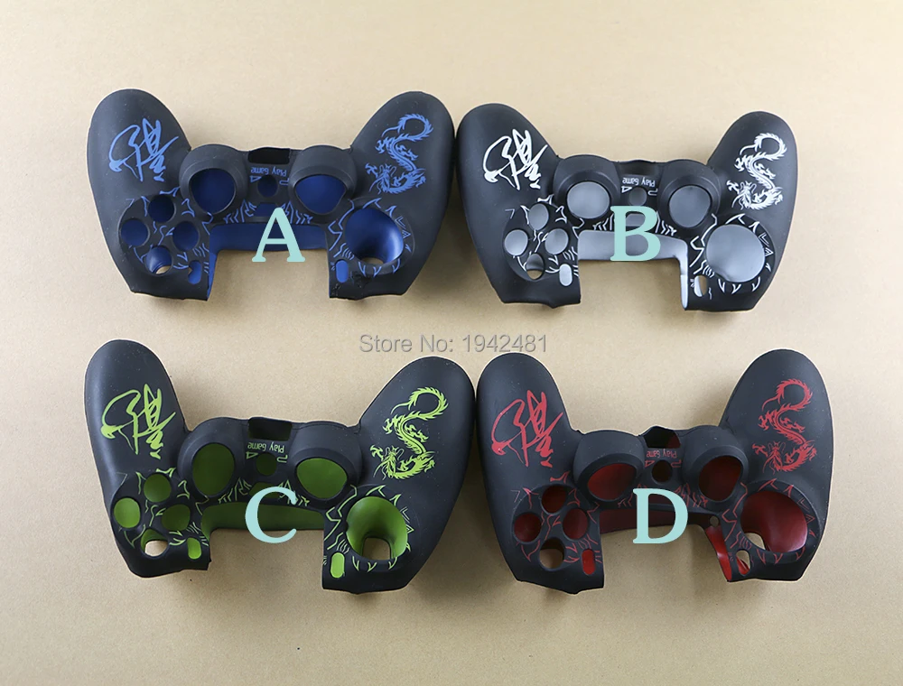 OCGAME high quality Special design Chinese dragon silicone case protective case for ps4 controller 10pcs/lot