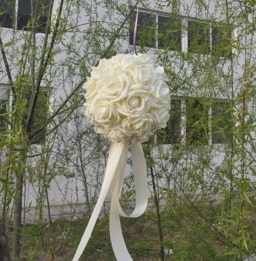 HOT SALE!!! (25cm) FOAM ROSE BALL, Many different colors for selection ,WEDDING DECORATION ,HANGING *FREE SHIPPING VIA EMS*