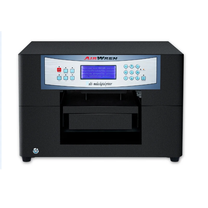 

Small Format A4 Size 6 Color DTG Flatbed T-shirt Printer Multifunction Digital Garment Printing Machine with T-shirt Tray