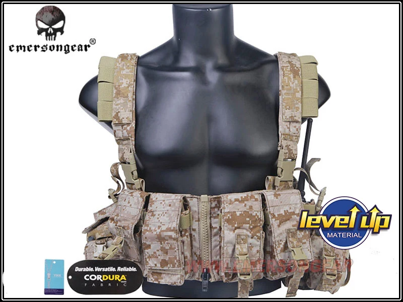 Navy Seals Tactical LBT-1961A-R Load Bearing Chest Rig Multicam Tropic LBT 1961A R Carrier Vest w/ Zipper & M4 Magazine Mag